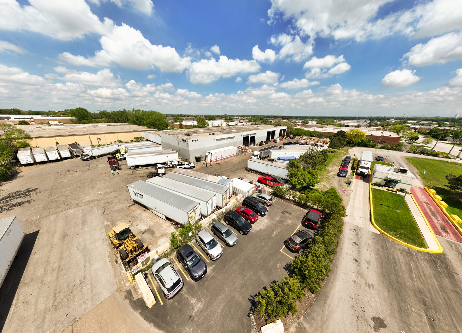 Aerial view of CRI facility yard